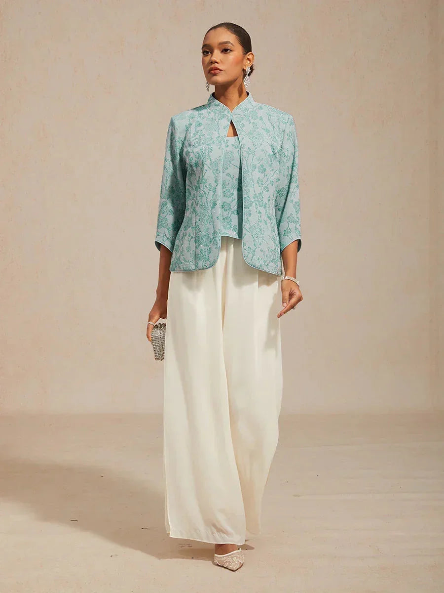 Floral Jacquard Twinset