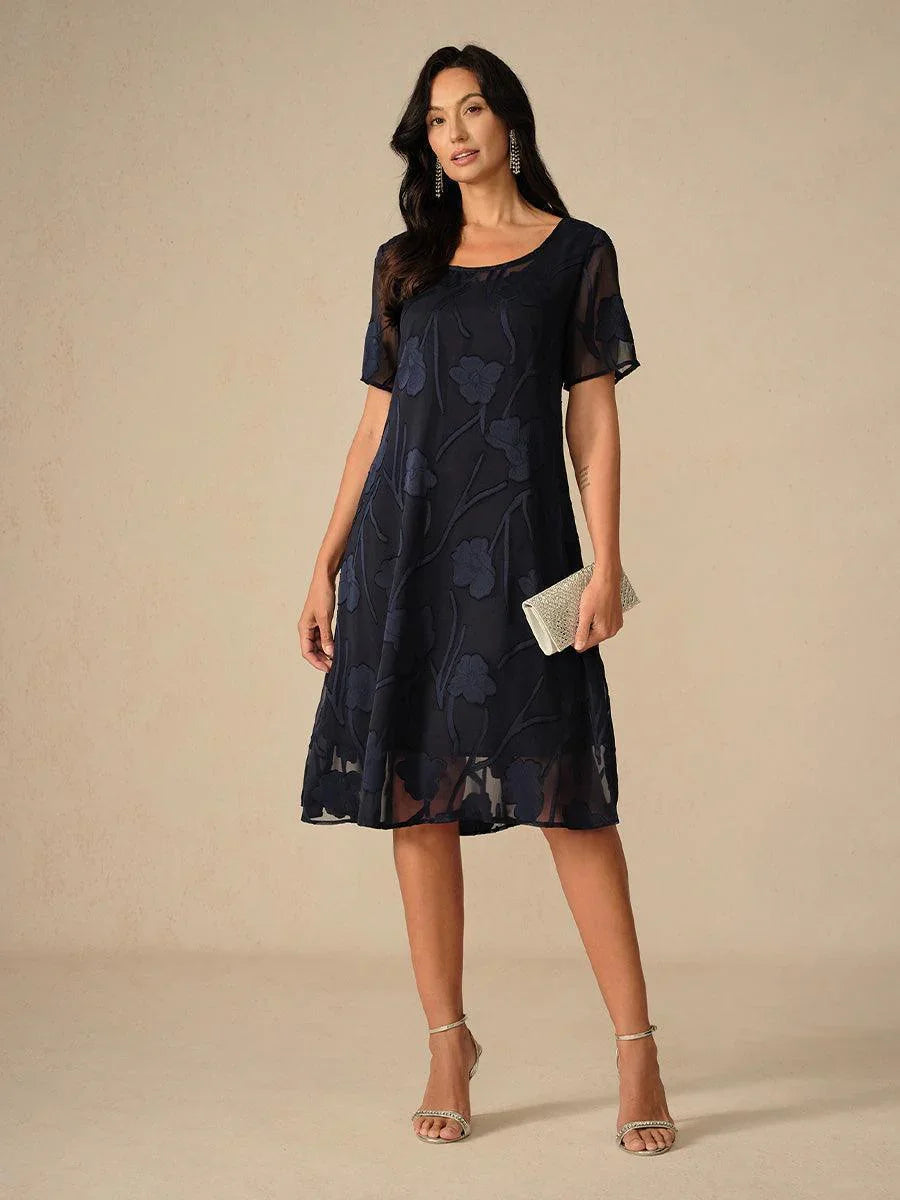 floral a line dress knee length Formal Dress, Floral Dress, Printed Dress, Knee Length Dress, Flared Dress, Romantic Dress, Summer Dress, Casual Dress, Plus Size Clothing