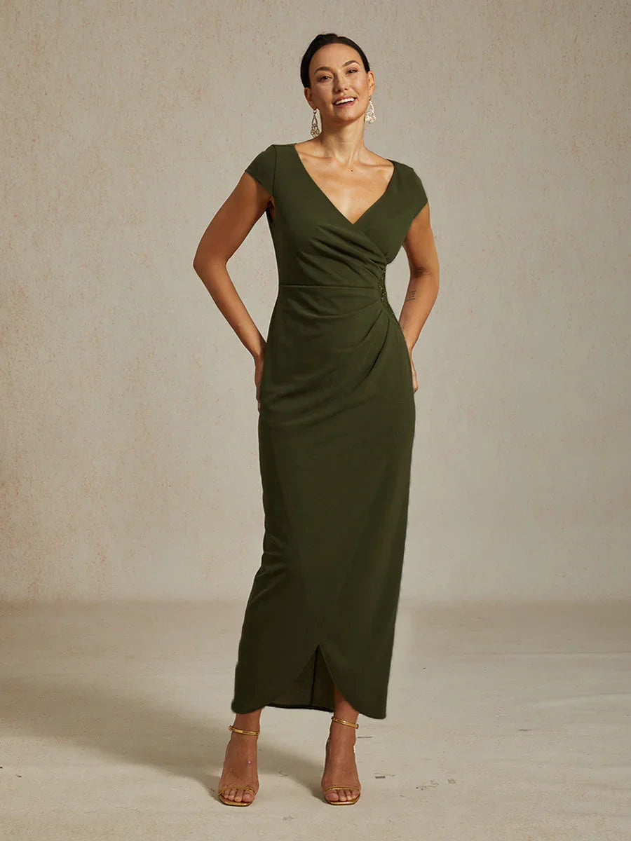 Robe portefeuille élégante avec strass