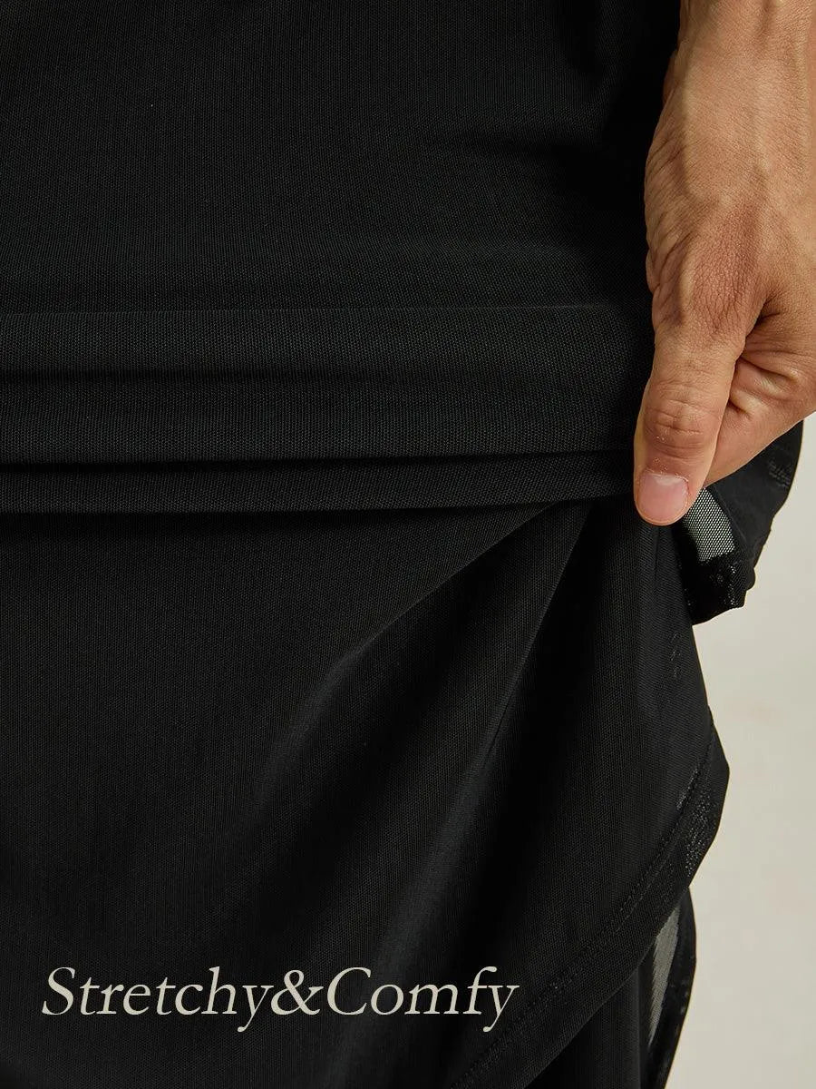 Elegant Formal Dress with Embellished Flutter Sleeves