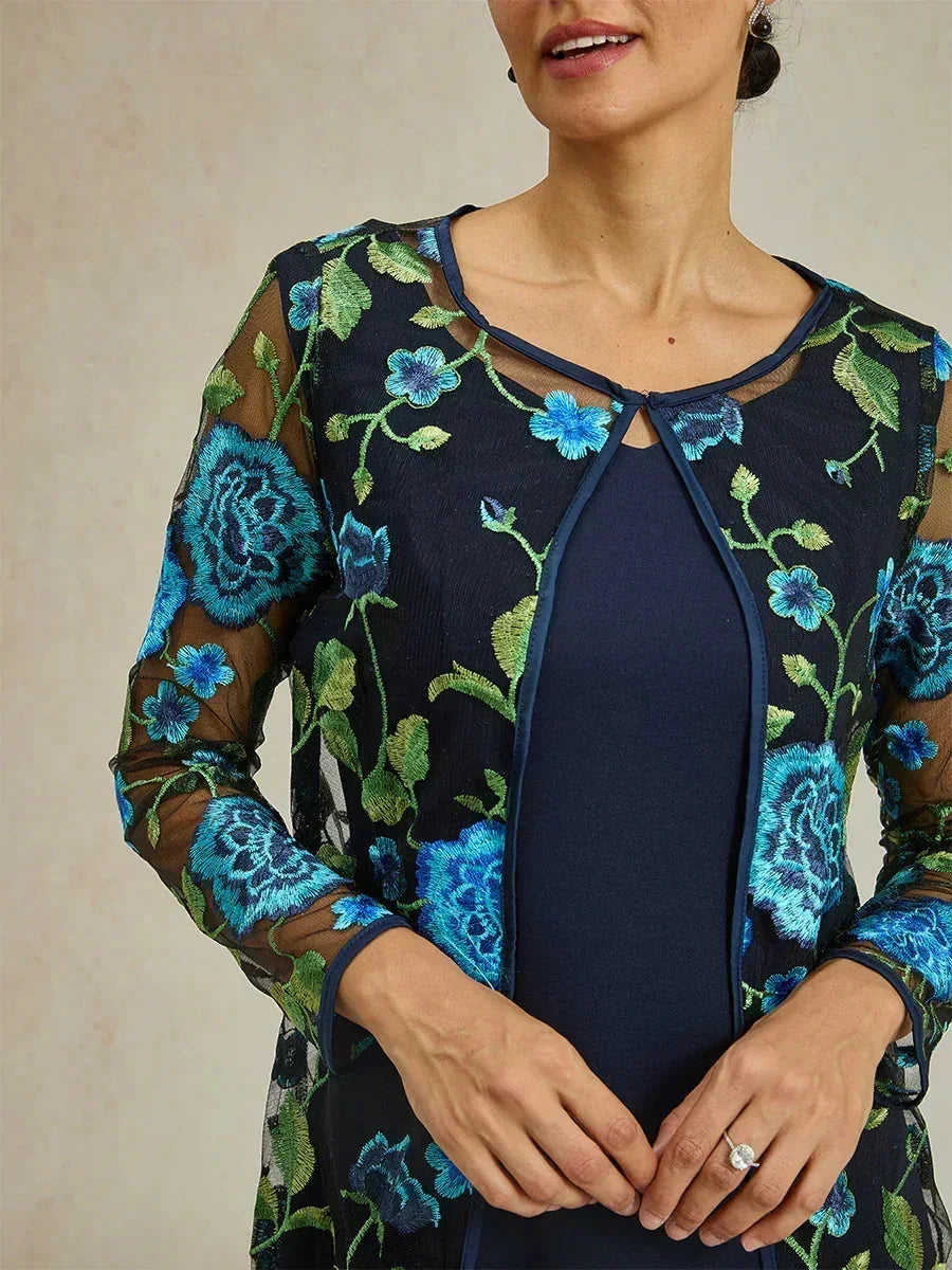 Floral Embroidered Lace Jacket