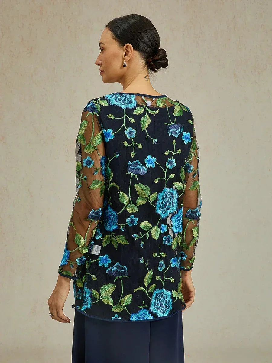 Floral Embroidered Lace Jacket