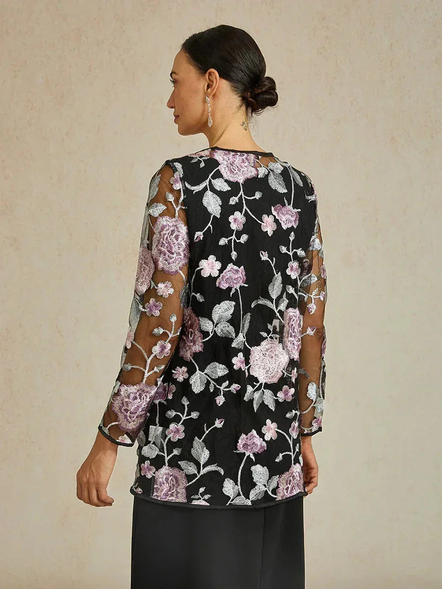 Floral Embroidered Lace Jacket