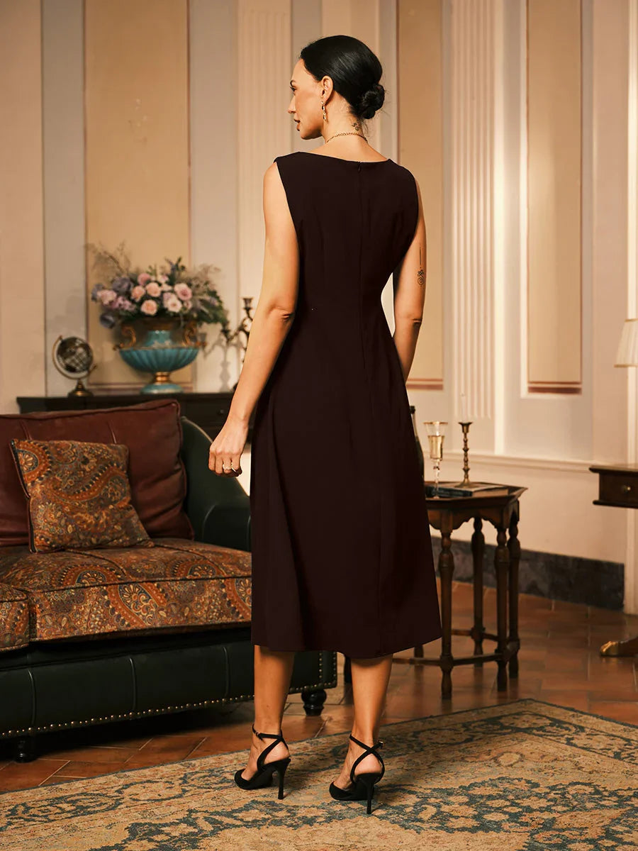 Sleeveless Sheath Midi Dress