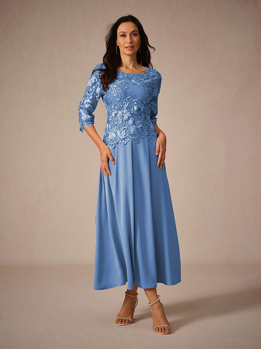 Lace A Line Maxi Dress