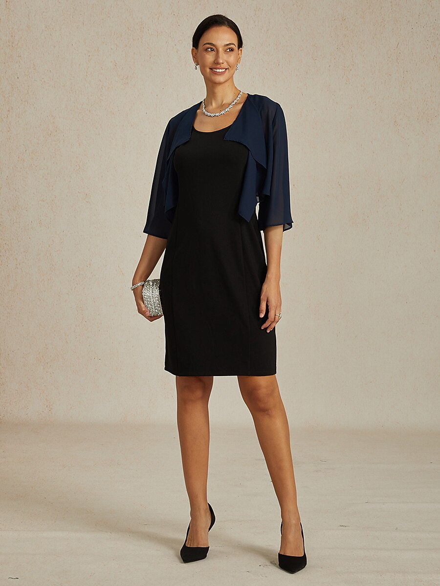 Chiffon Asymmetrical Crop Cover Up