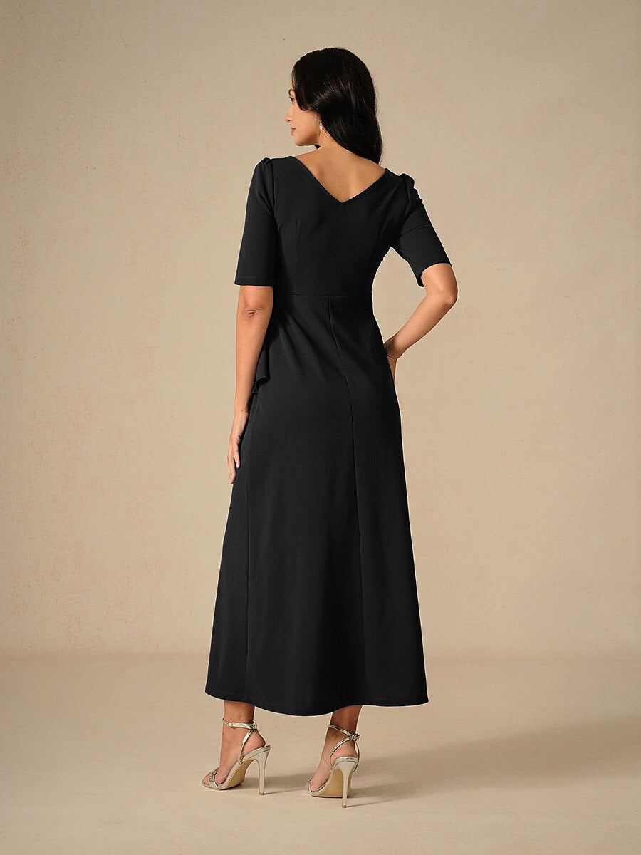 Elegant Ruffle Maxi Dress