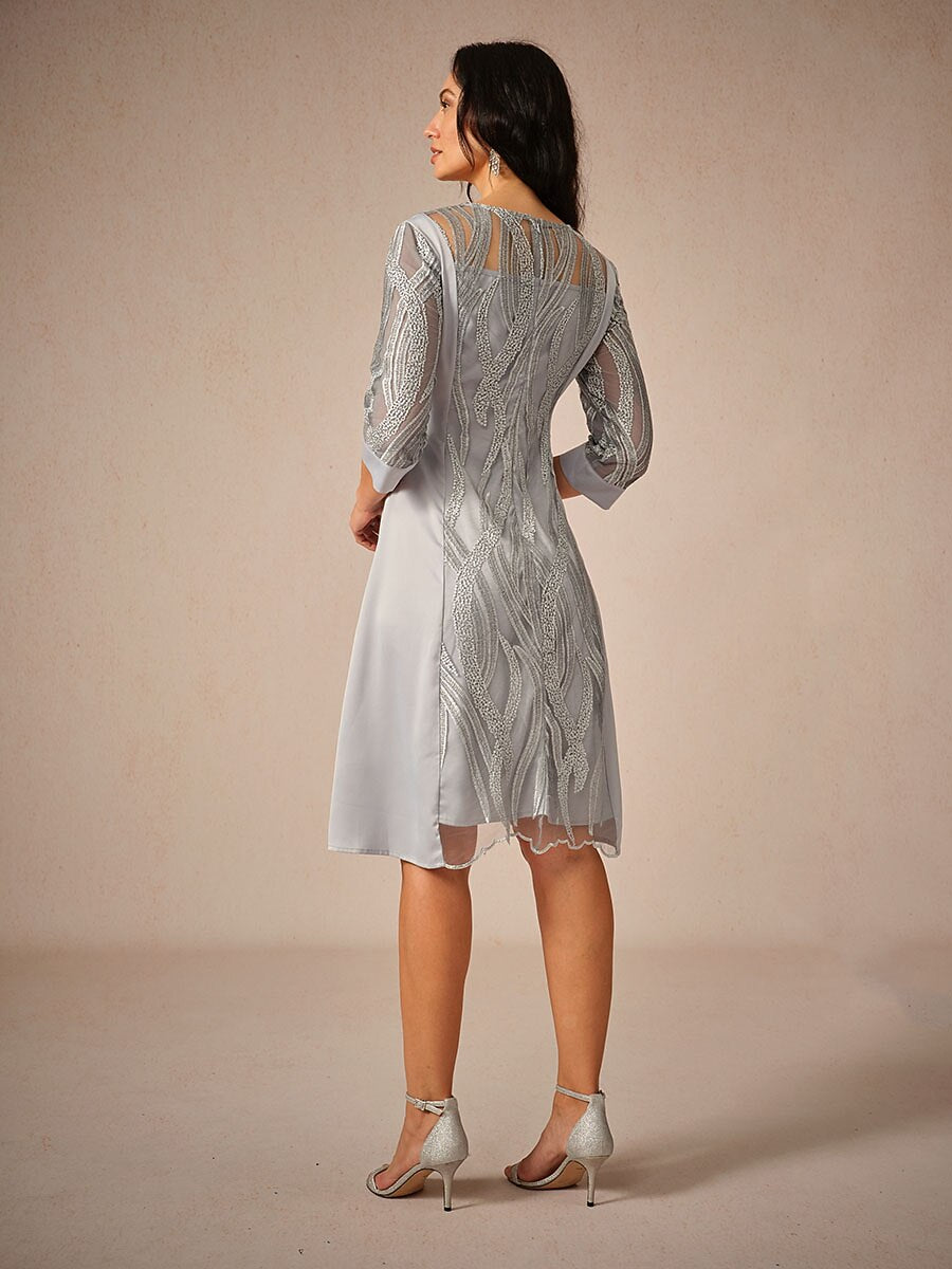 Petite Lace Solid Dresses