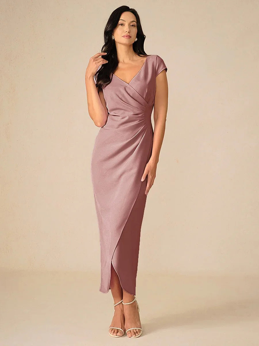 Elegant White Wedding Wrap Dress