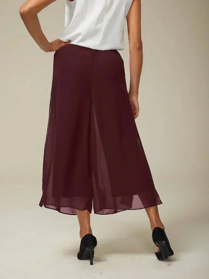 Cropped Wide Leg Pants