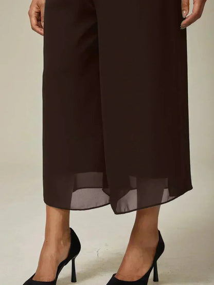 Cropped Wide Leg Pants