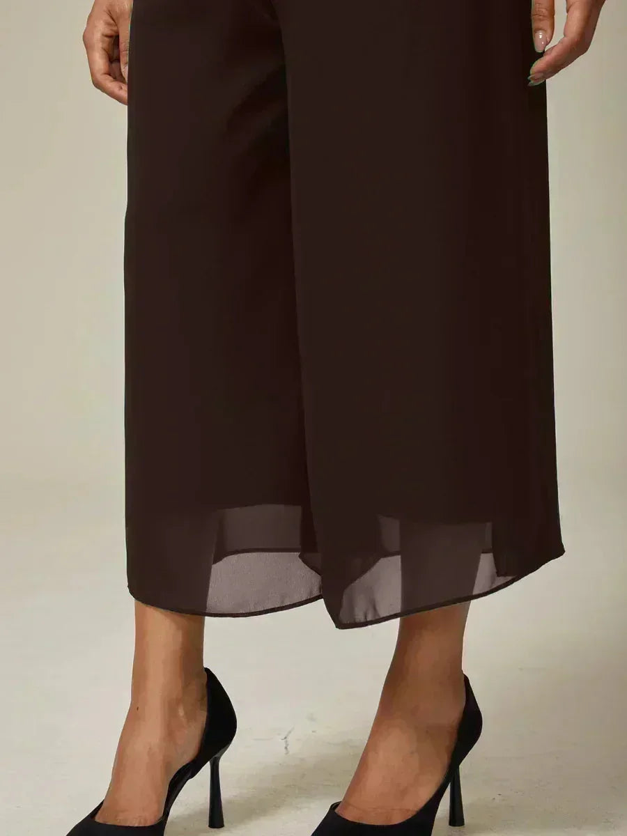 Cropped Wide Leg Pants