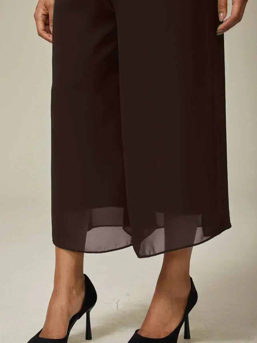 Cropped Wide Leg Pants
