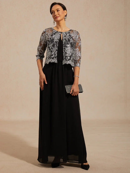 Silver Lace Sequin Jacket
