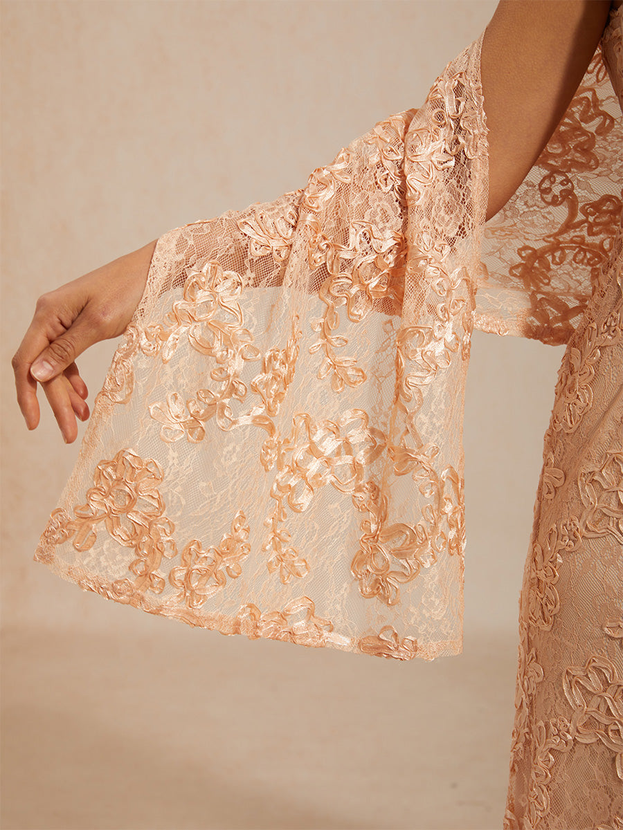 Rosette Lace Long Shawl Wrap