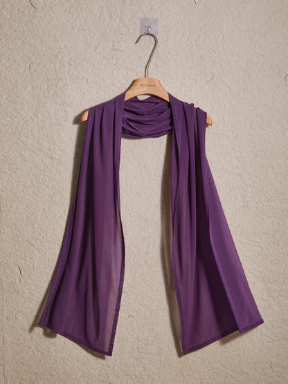Stretch Mesh Long Shawl Wrap