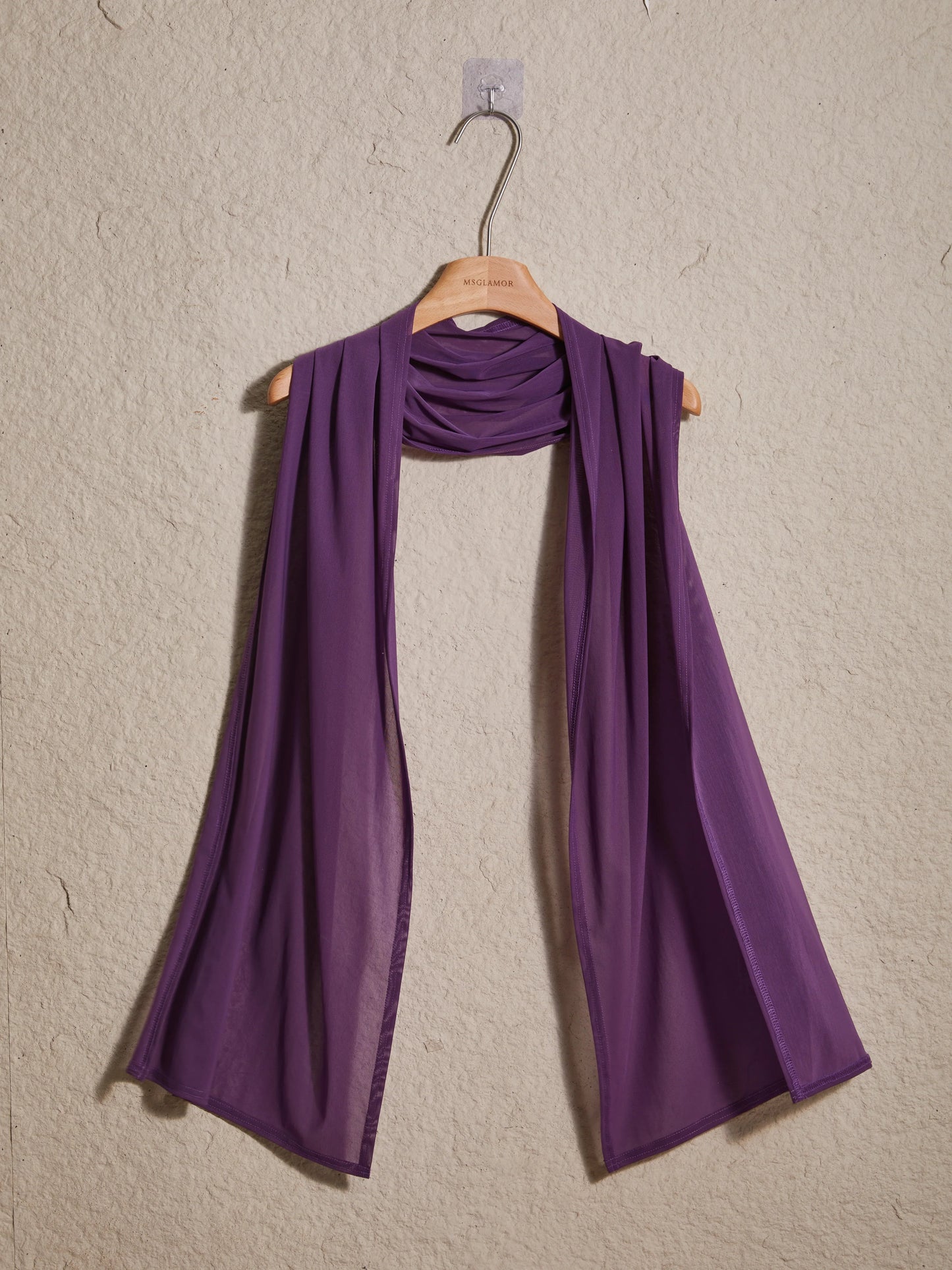 Stretch Mesh Long Shawl Wrap