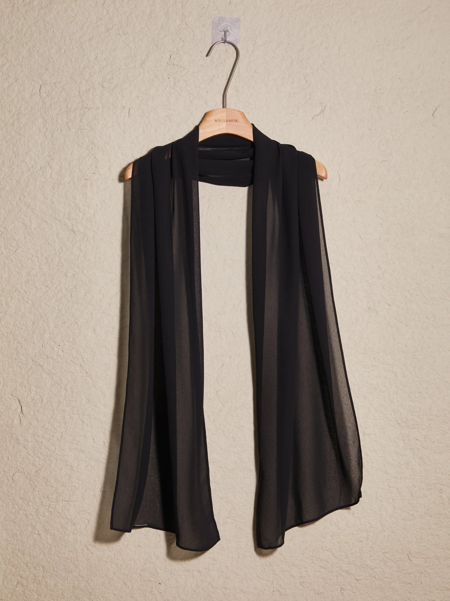 Stretch Mesh Long Shawl Wrap