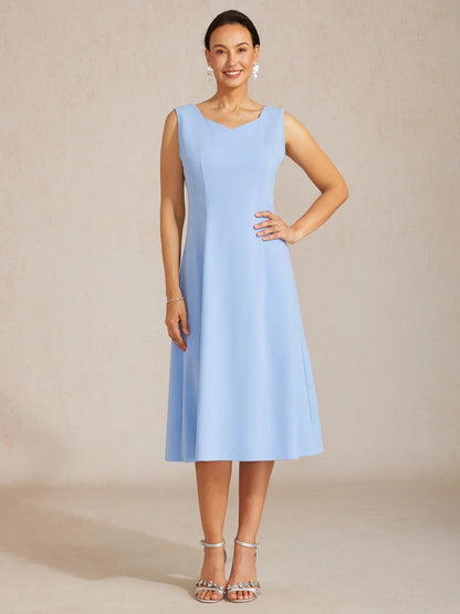 Sleeveless Sheath Midi Dress