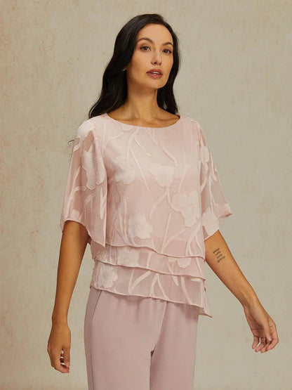 Chiffon Floral Layered Blouse