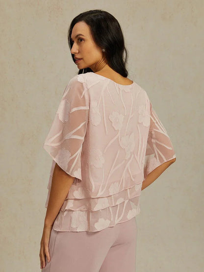 Chiffon Floral Layered Blouse