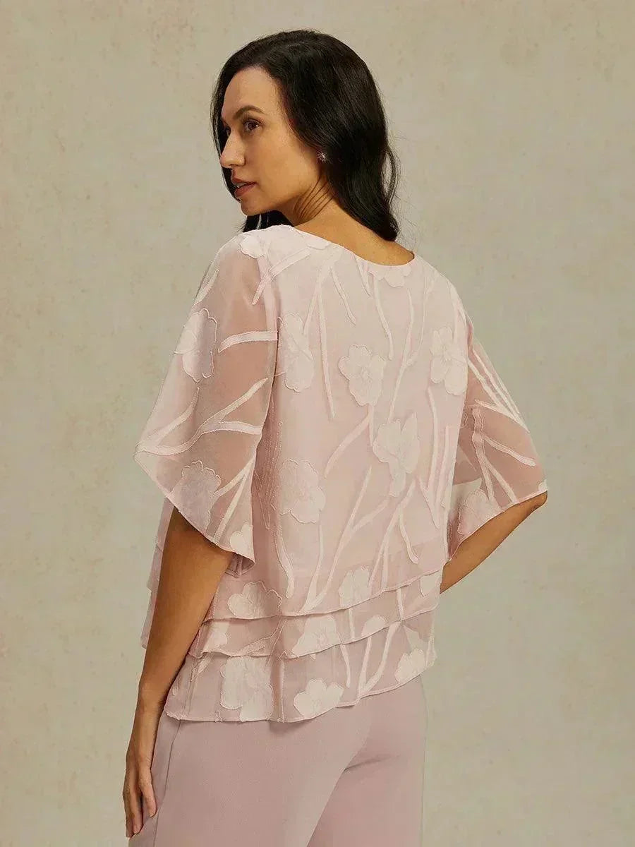 Chiffon Floral Layered Blouse
