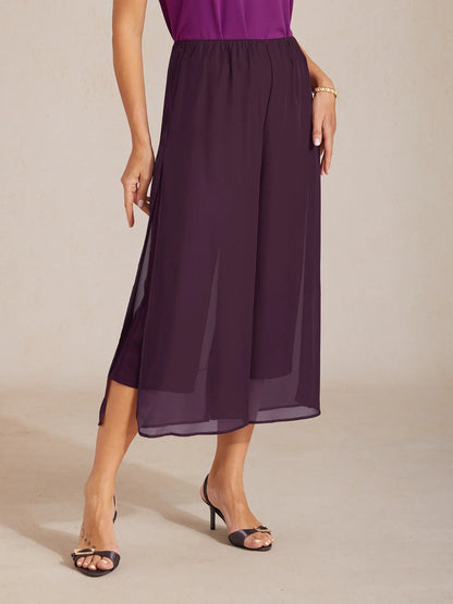 Cropped Wide Leg Pants