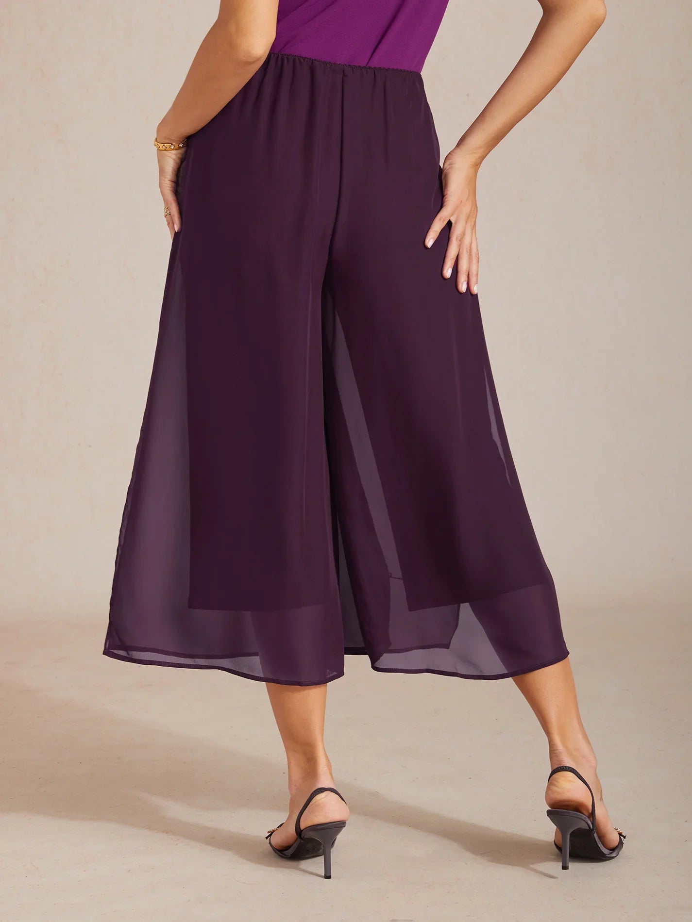 Cropped Wide Leg Pants