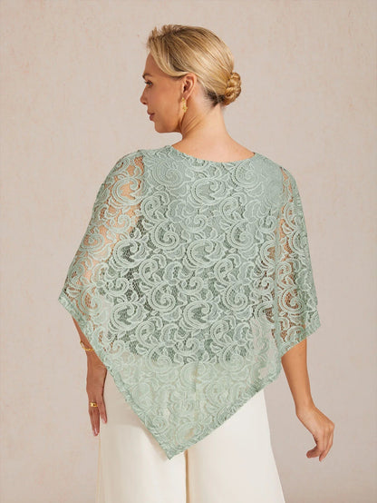 Elegant Lace Batwing Sleeve Top