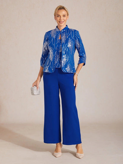 Weite Hose mit mittelhohem Bund und Taschen