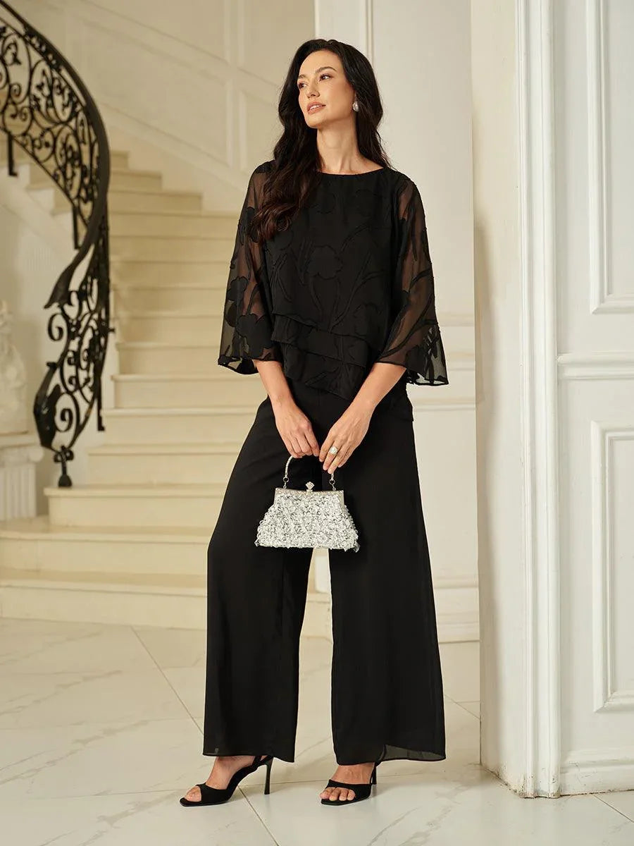 Chiffon Floral Layered Blouse