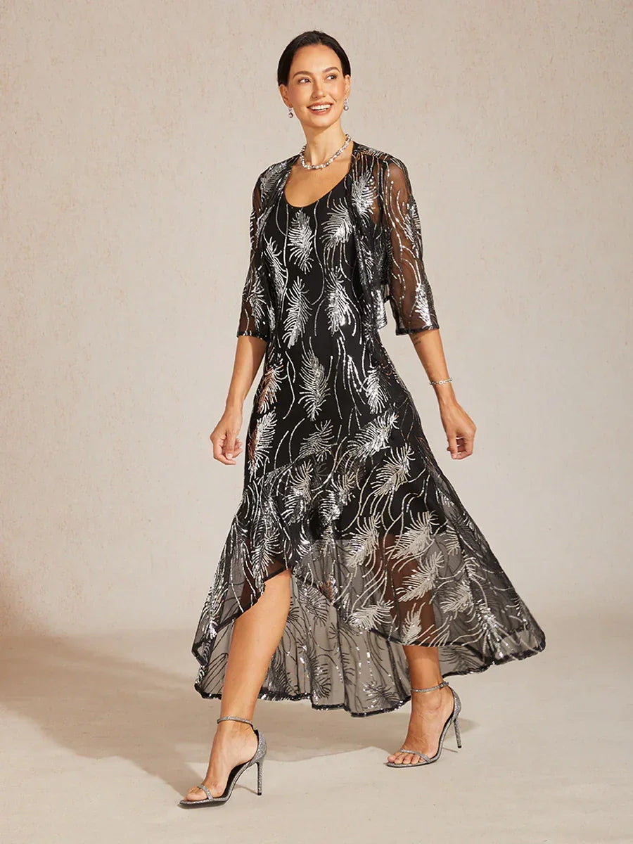 Mesh Sequin Short Shrug