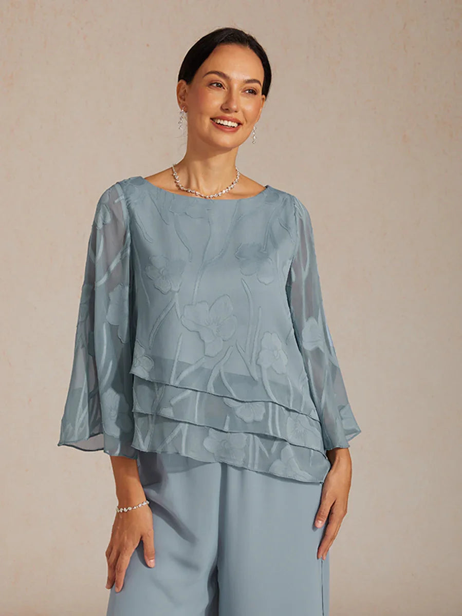 Chiffon Floral Layered Blouse