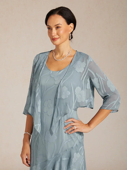 Floral Sheer Chiffon Shrug