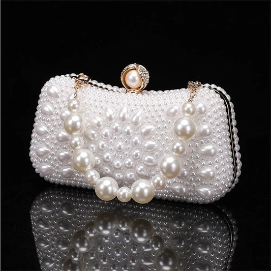 Pearl Clutch Bridal Wedding & Party Handbag