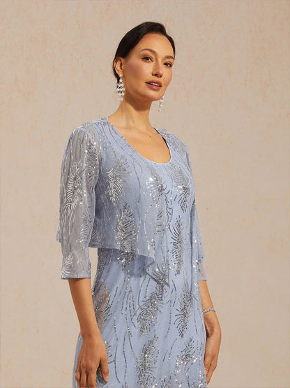 Mesh Sequin Short Shrug