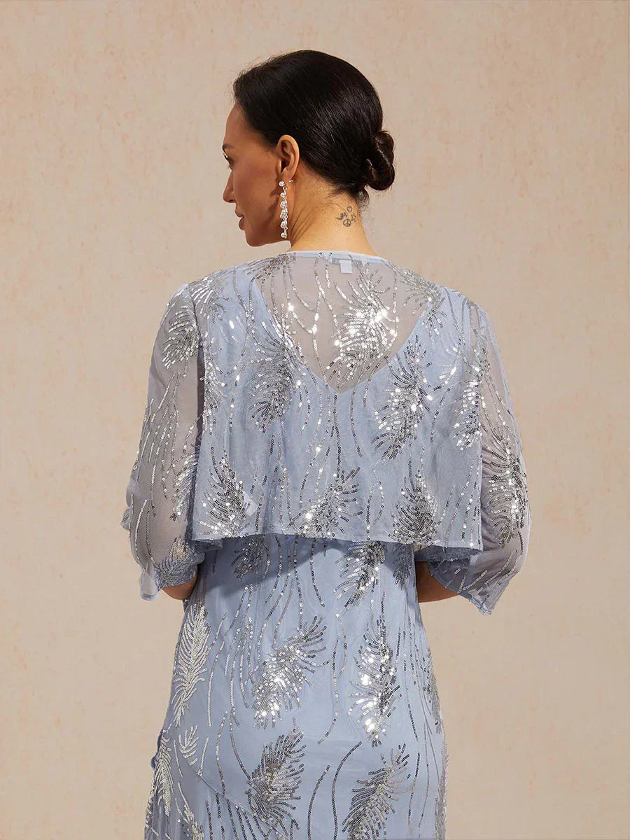 Mesh Sequin Short Shrug