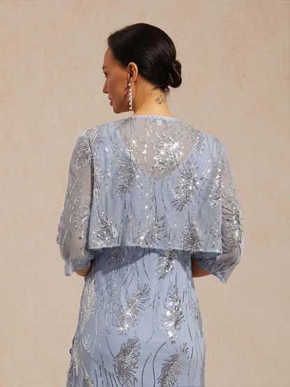 Mesh Sequin Short Shrug
