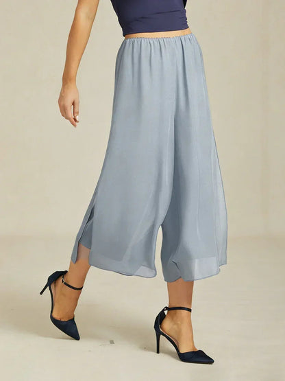 Cropped Wide Leg Pants