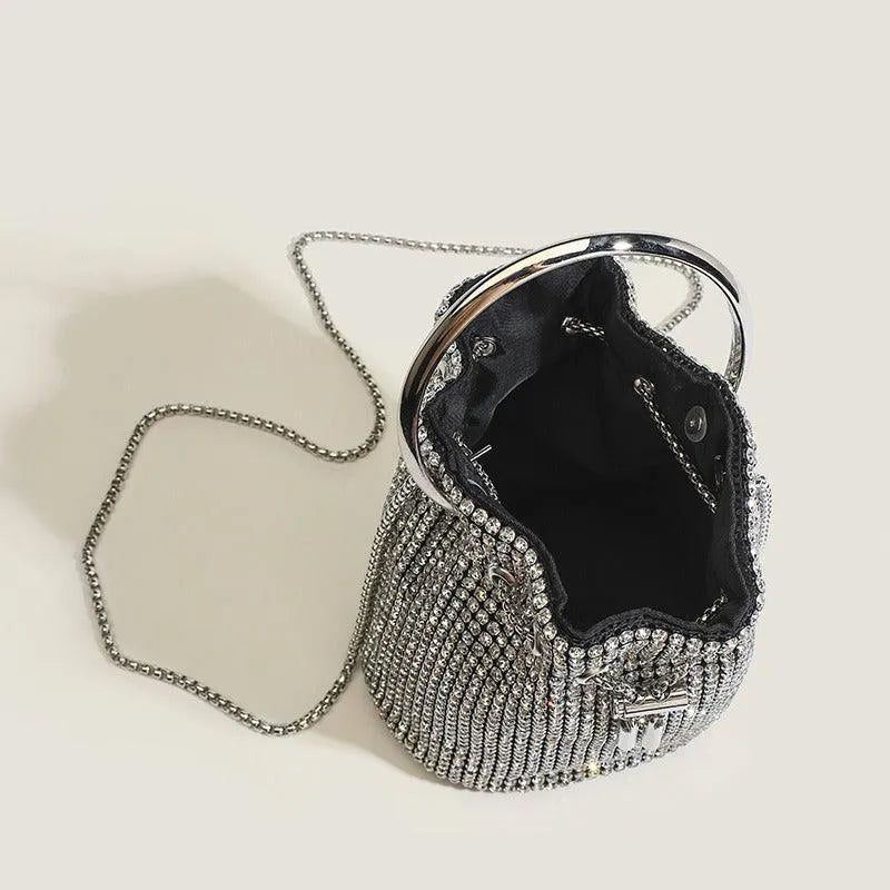 Rhinestone Chain Clutch