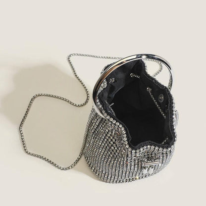 Rhinestone Chain Clutch