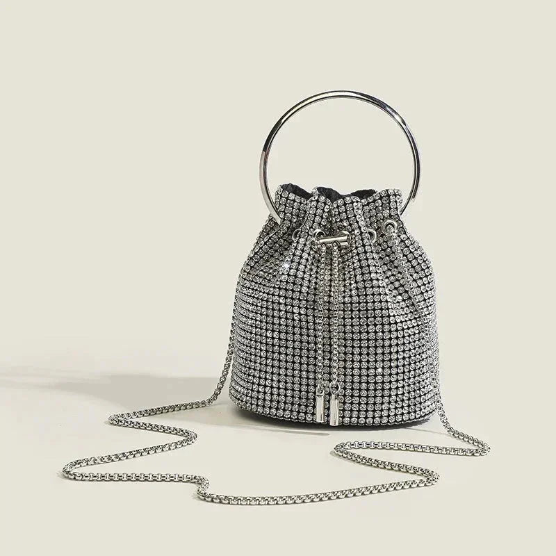 Rhinestone Chain Clutch