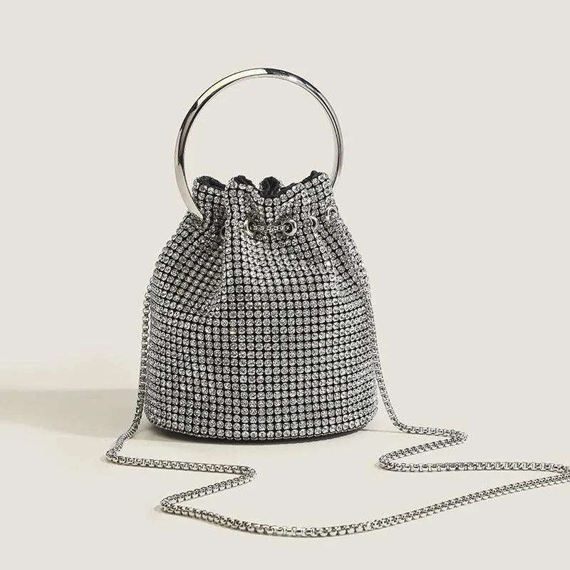 Rhinestone Chain Clutch