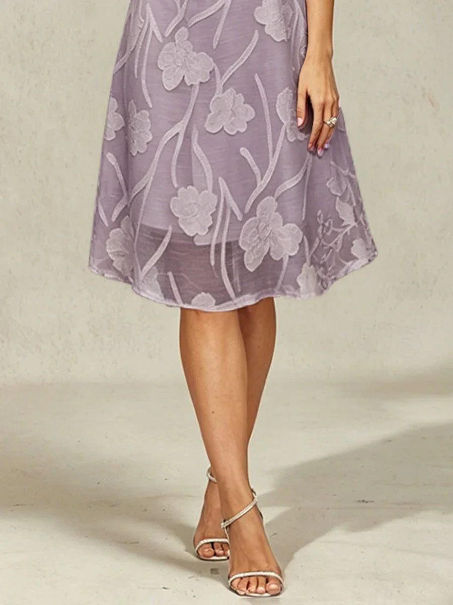 Floral Sheer Chiffon Dress