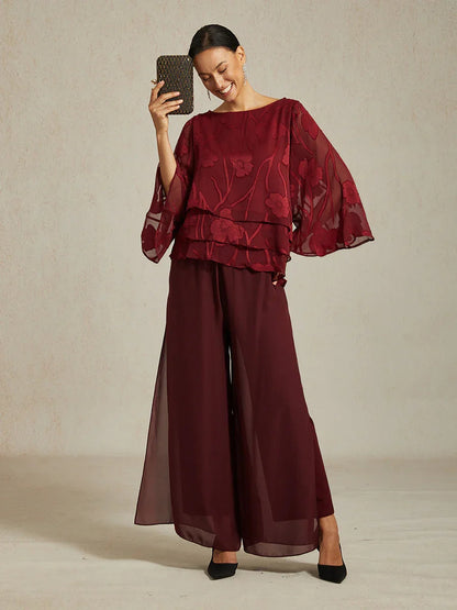Chiffon Floral Layered Blouse