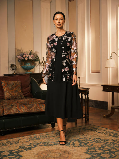 Floral Embroidered Lace Jacket