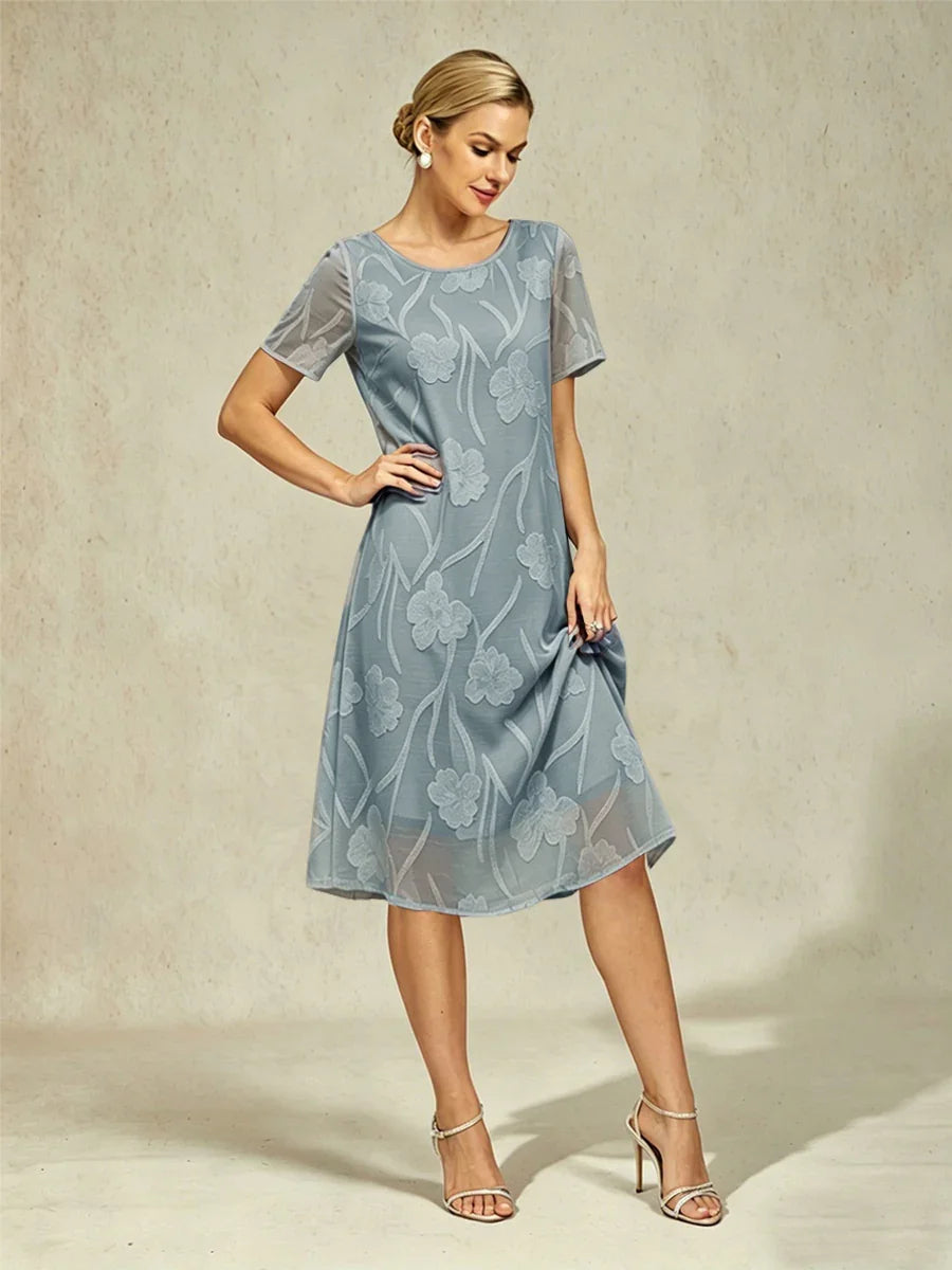 Floral Sheer Chiffon Dress