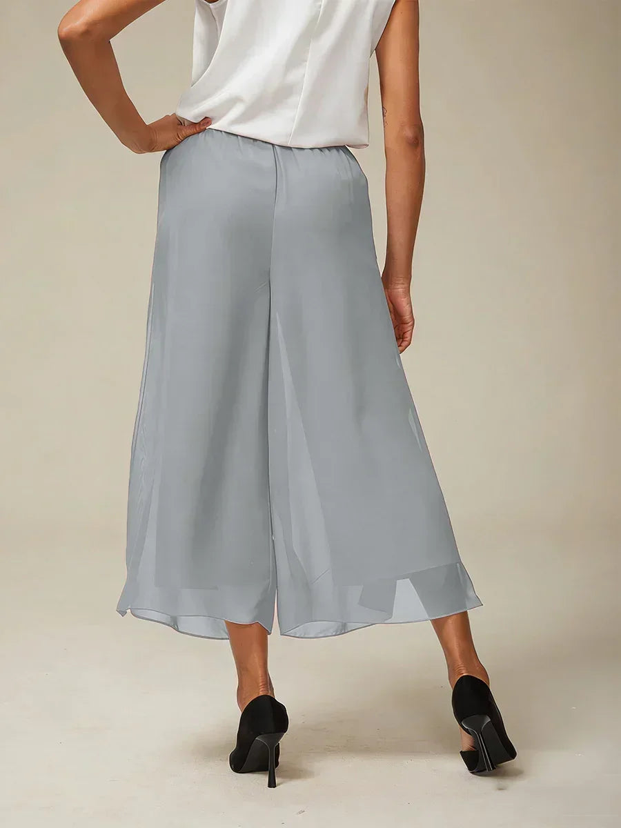 Cropped Wide Leg Pants