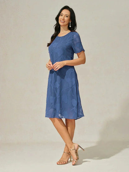 Floral Sheer Chiffon Dress
