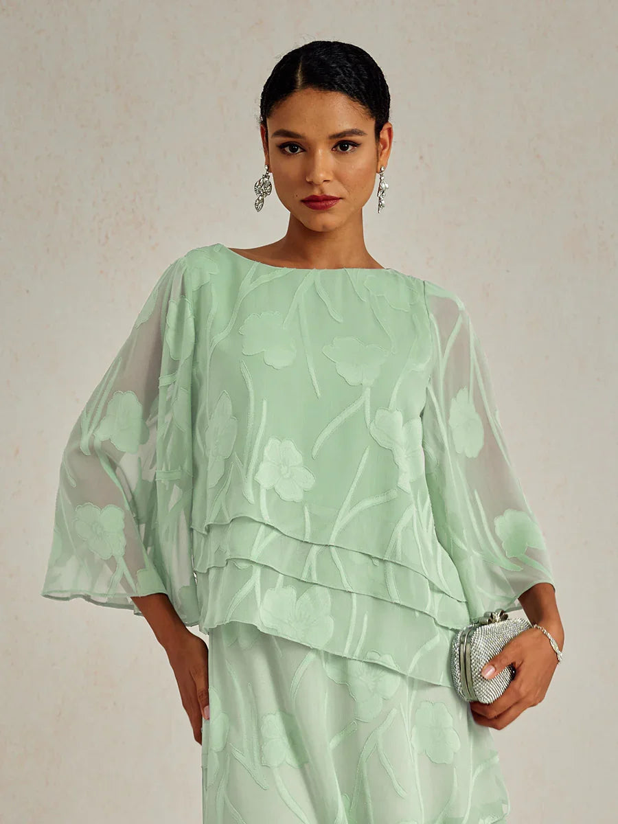 Chiffon Floral Layered Blouse